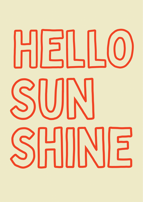 Hello sunshine