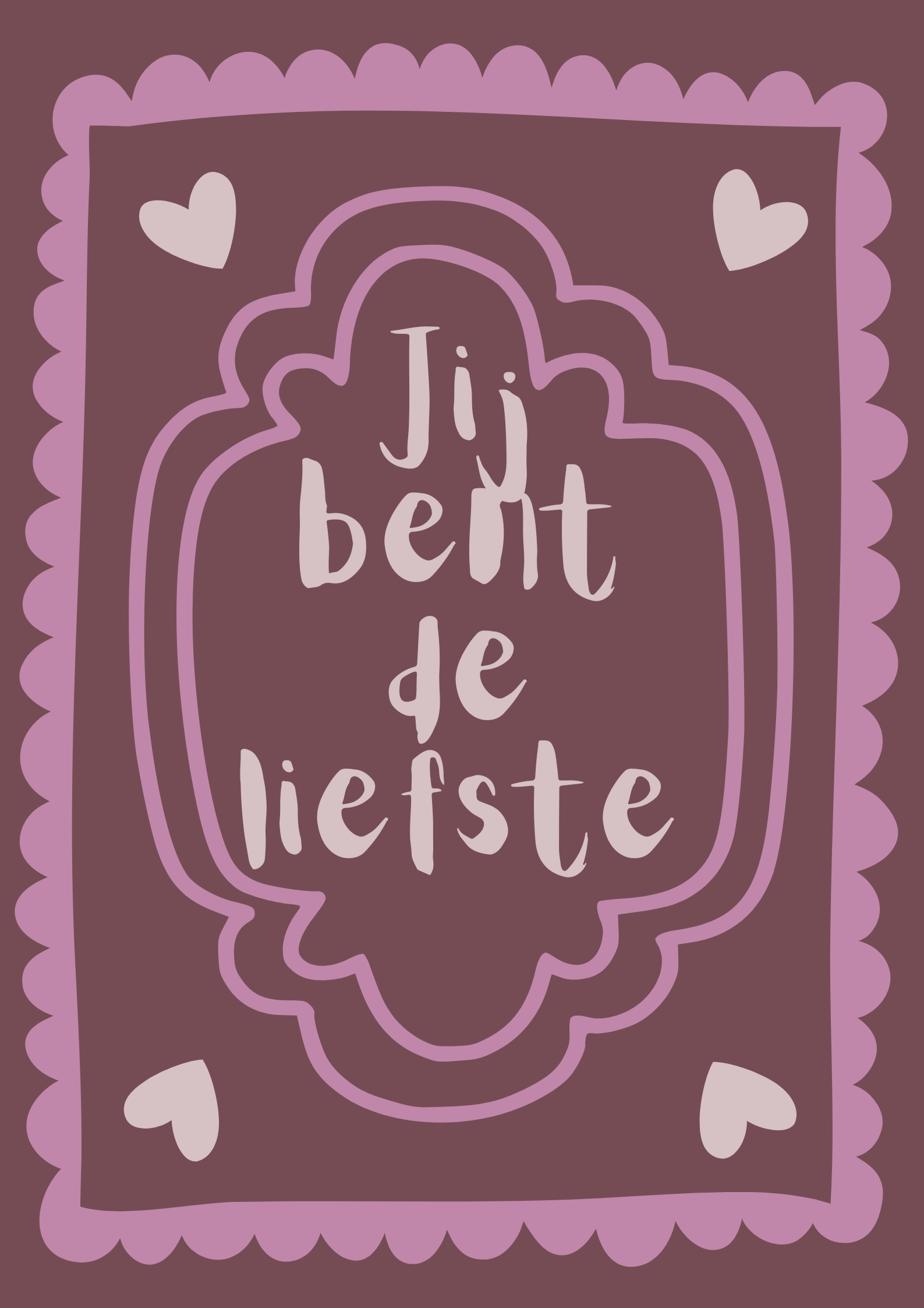 Poster Jij bent de liefste