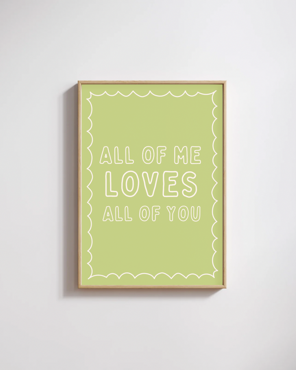 Poster all of me loves all of you